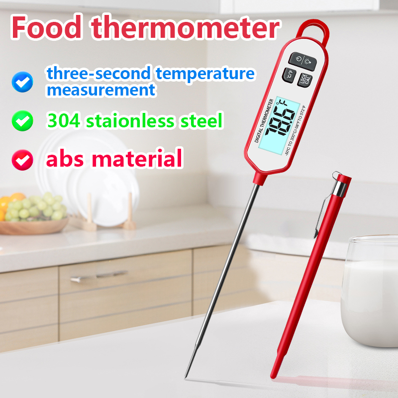 Thermometer Digital - ميزان حرارة اللحوم الرقمي، شاشة بإضاءة